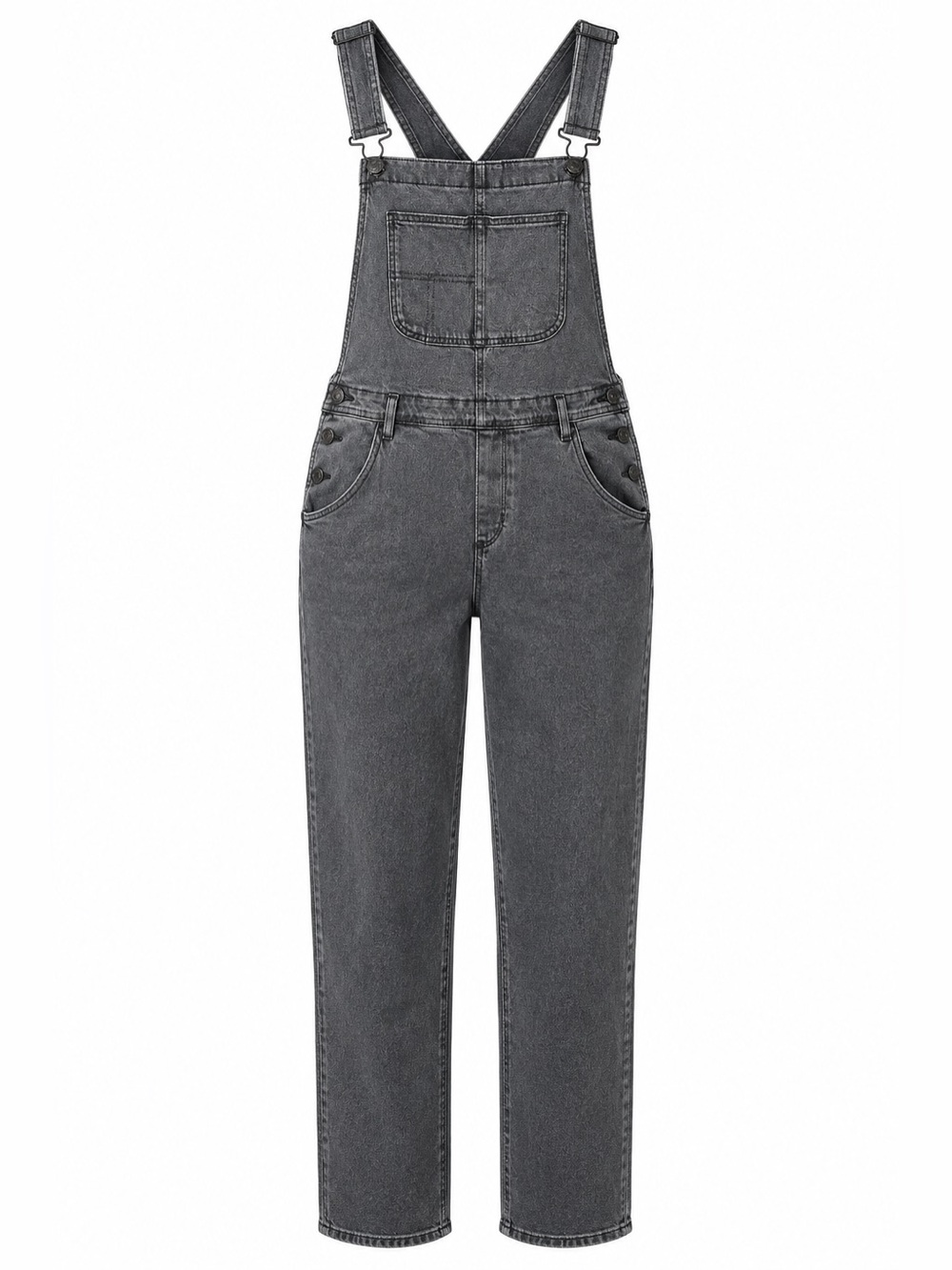 Sonoma Women's Washed Charcoal/ Faded Black Denim Overalls